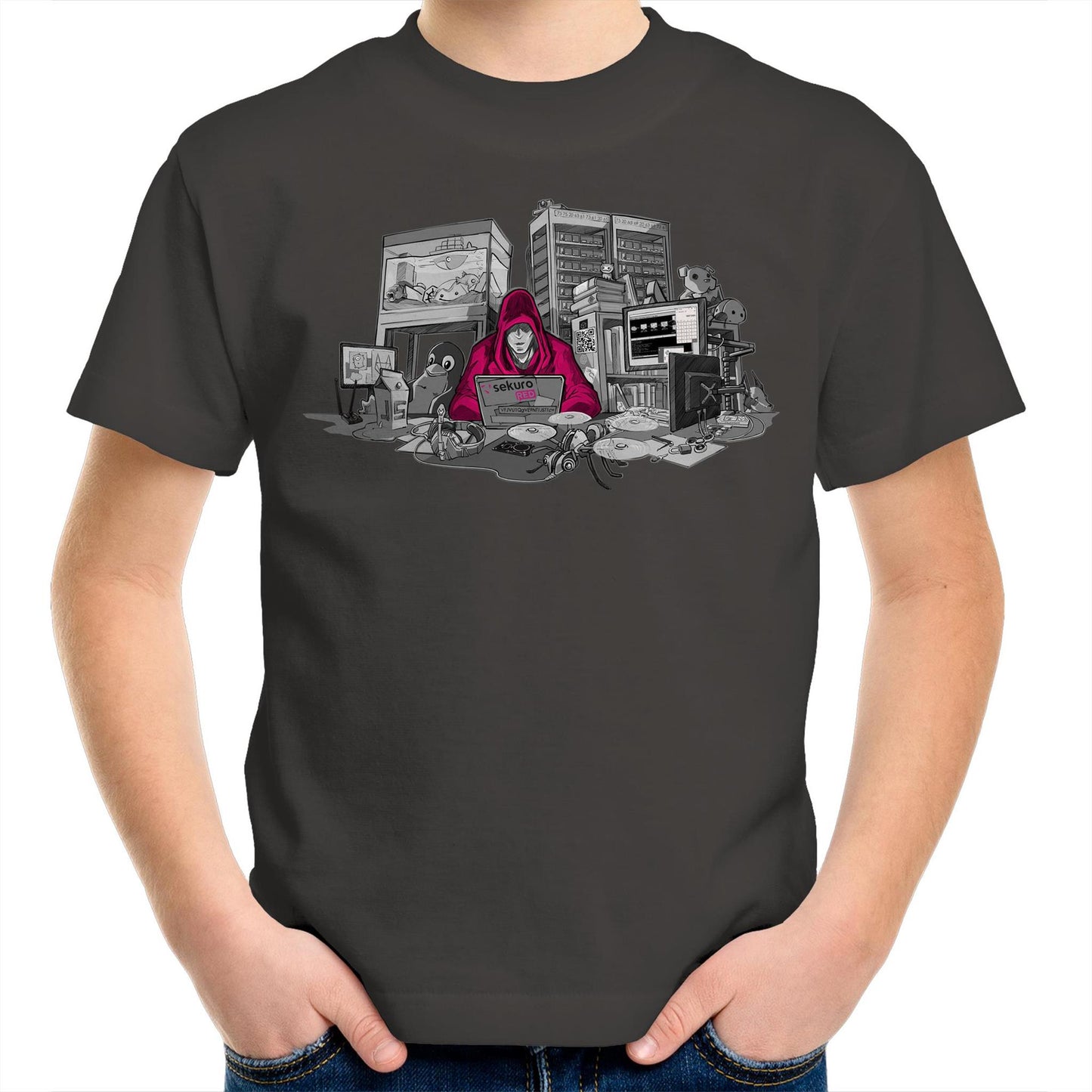 Sekuro Desk Hacker Redux - AS Colour Kids T-Shirt