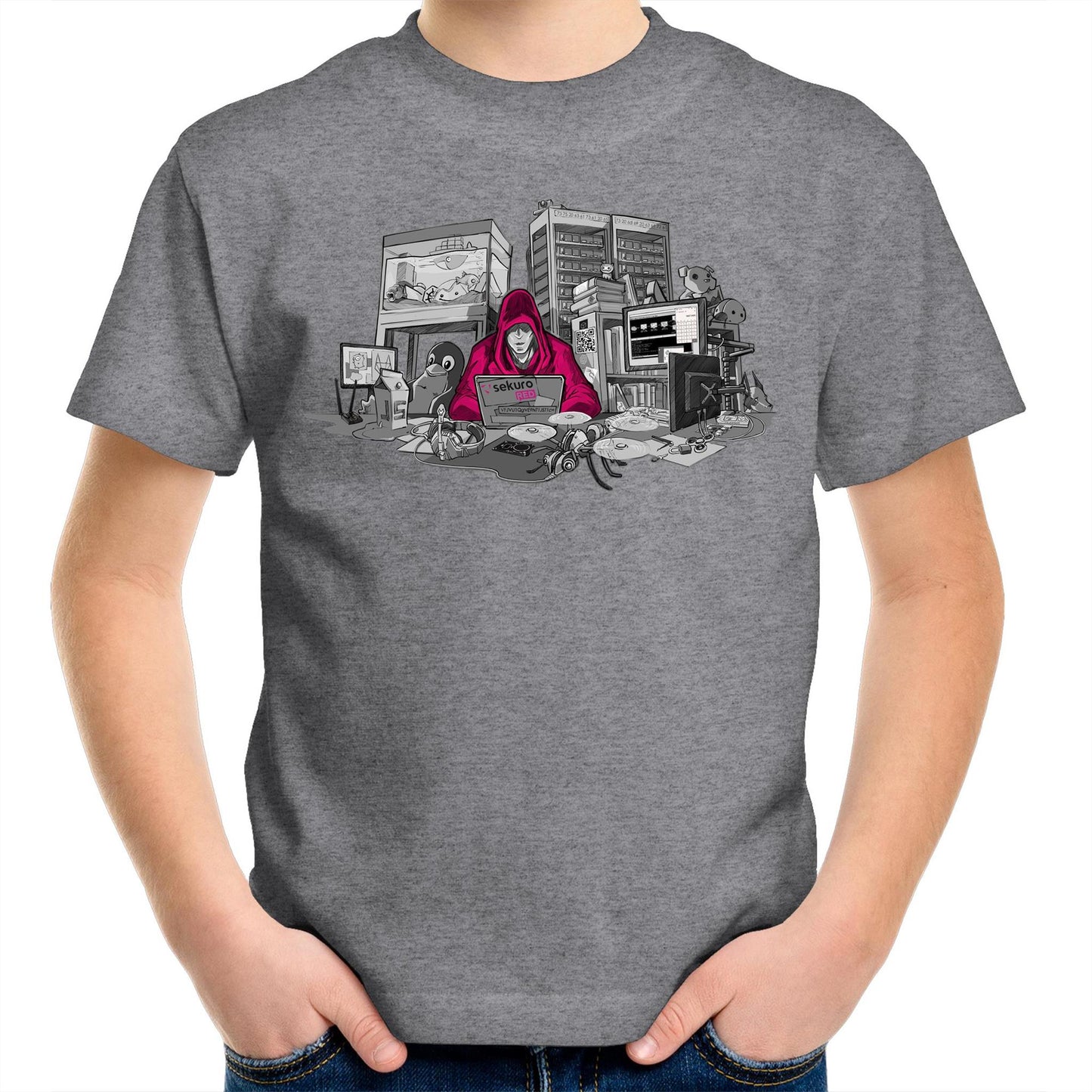 Sekuro Desk Hacker Redux - AS Colour Kids T-Shirt