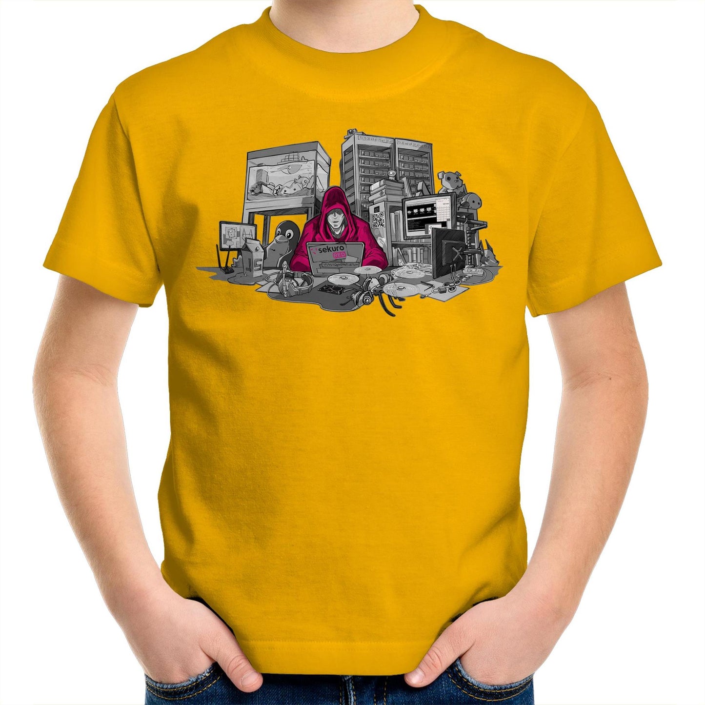 Sekuro Desk Hacker Redux - AS Colour Kids T-Shirt