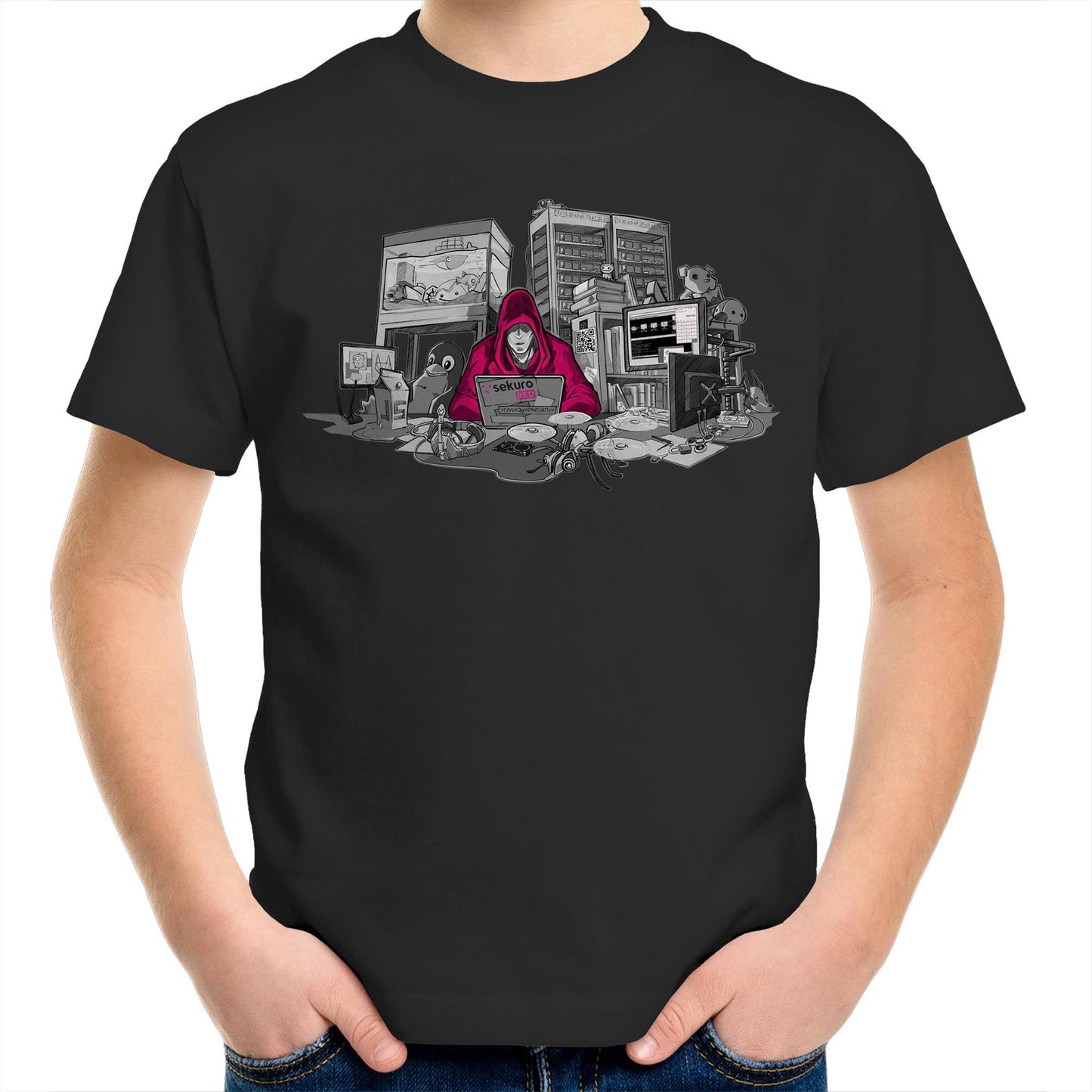 Sekuro Desk Hacker Redux - AS Colour Kids T-Shirt