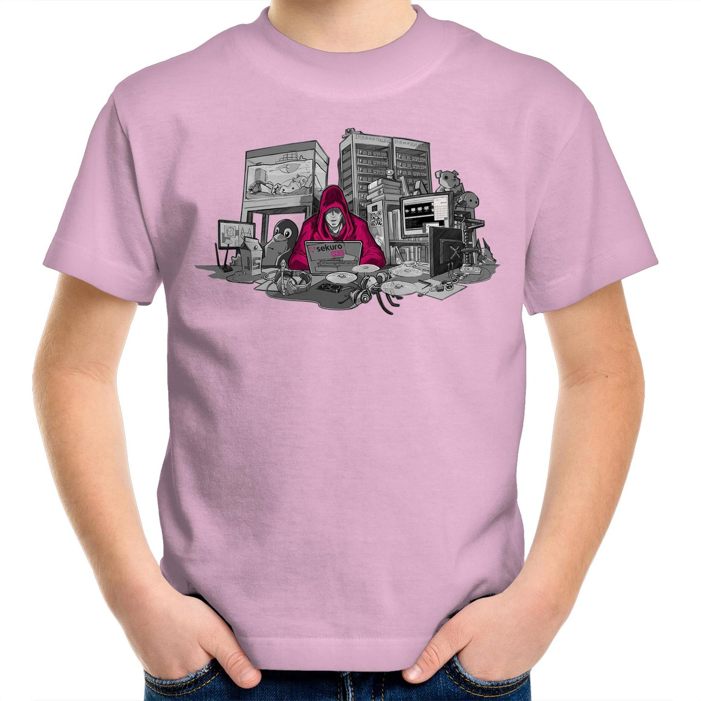 Sekuro Desk Hacker Redux - AS Colour Kids T-Shirt